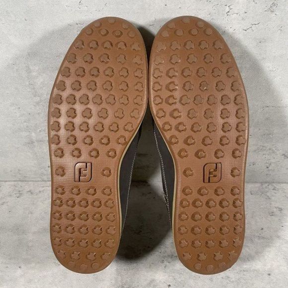 FJ Footjoy Contour Men's Size 8.5M Casual Grey Leather Spikeless Golf Shoes - Picture 6 of 8